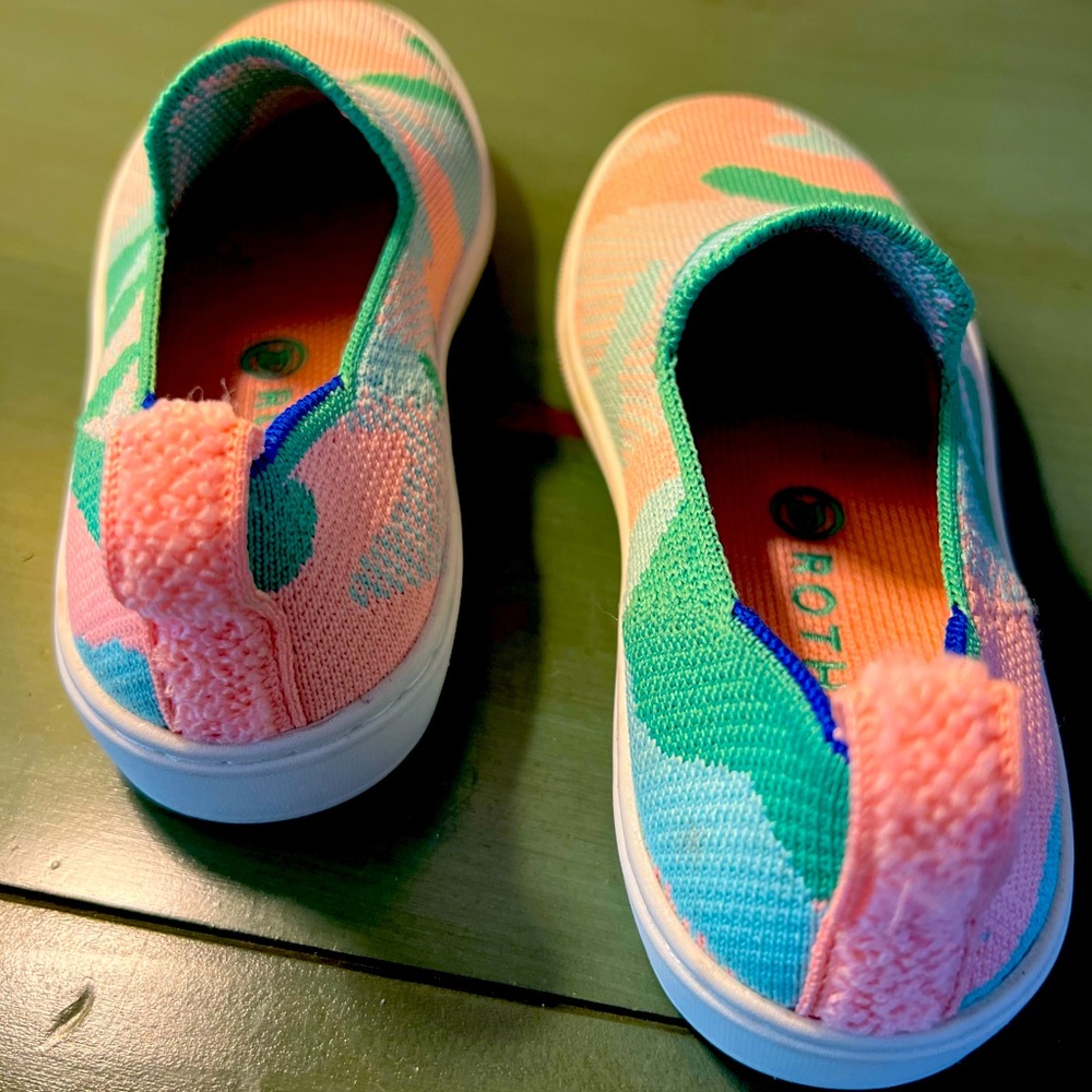Kids Rothy’s size 12 Camo Slip Ons